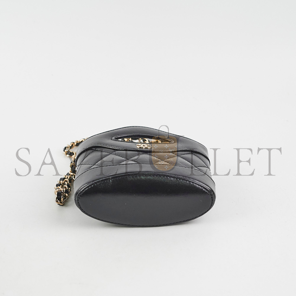Ch*el master micro 31 24s crossbody bag black ap3924 (13.5*12*6cm)
